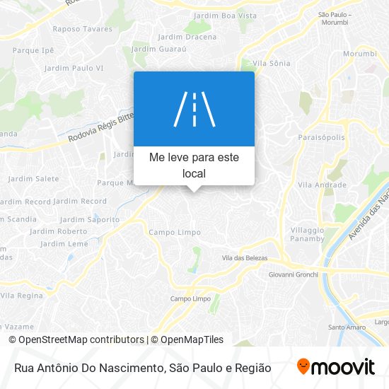 Rua Antônio Do Nascimento mapa