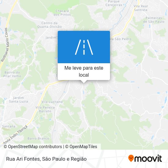 Rua Ari Fontes mapa