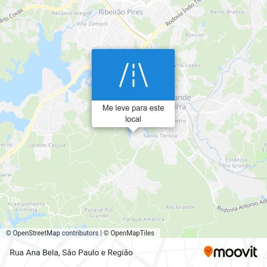 Rua Ana Bela mapa