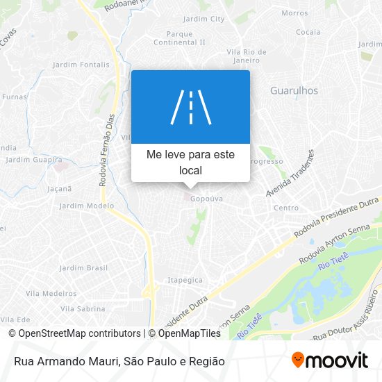 Rua Armando Mauri mapa