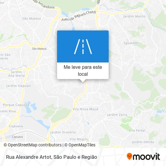 Rua Alexandre Artot mapa