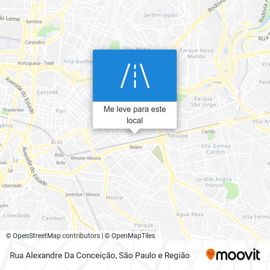 Rua Alexandre Da Conceição mapa