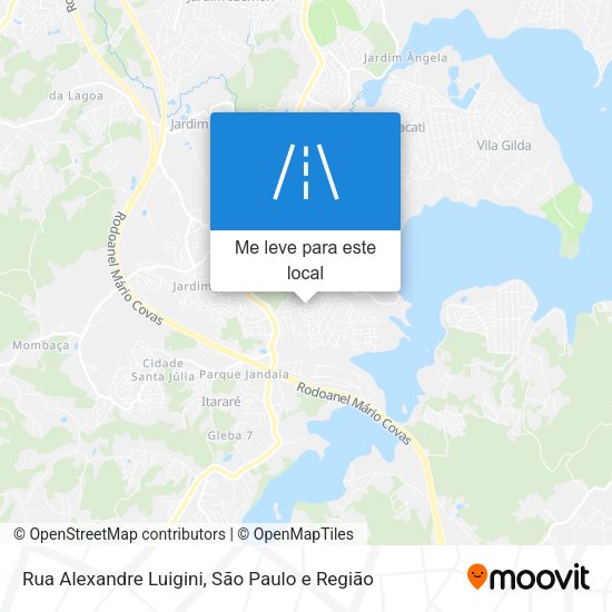 Rua Alexandre Luigini mapa