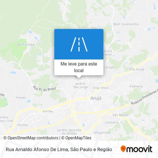 Rua Arnaldo Afonso De Lima mapa