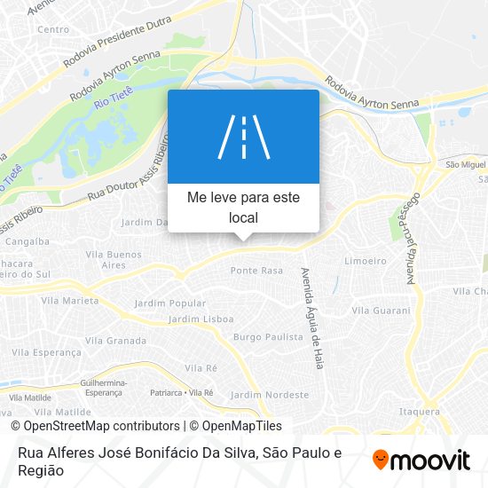 Rua Alferes José Bonifácio Da Silva mapa