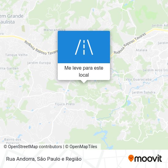 Rua Andorra mapa
