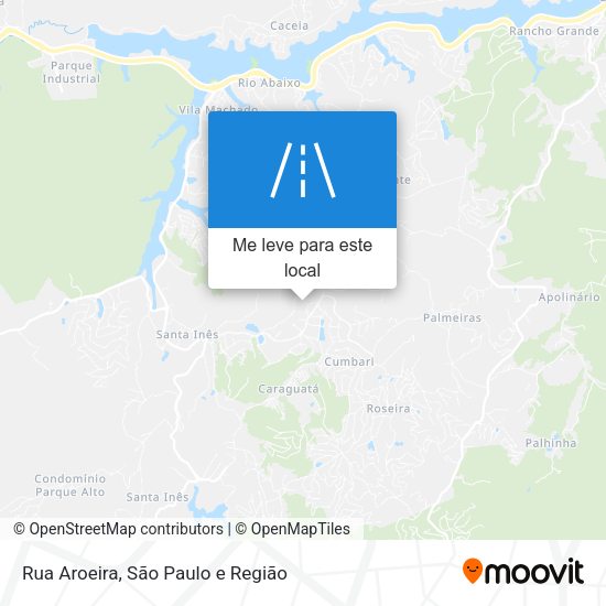 Rua Aroeira mapa
