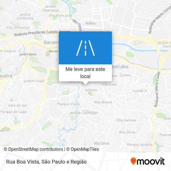 Rua Boa Vista mapa