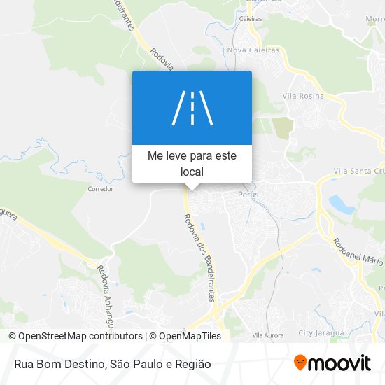 Rua Bom Destino mapa