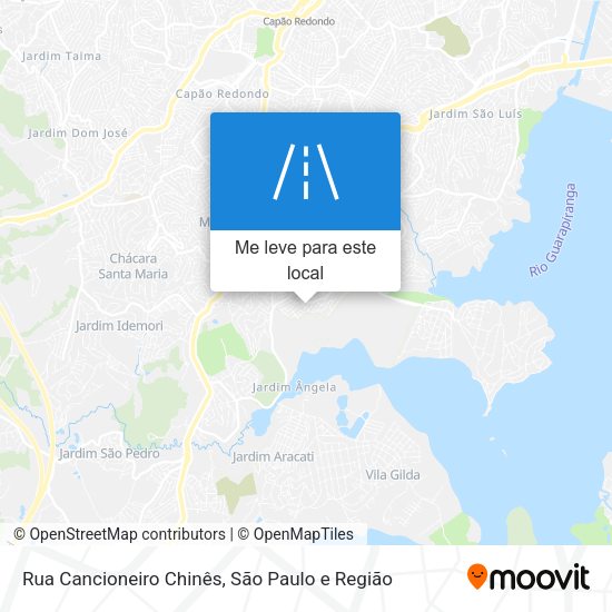 Rua Cancioneiro Chinês mapa