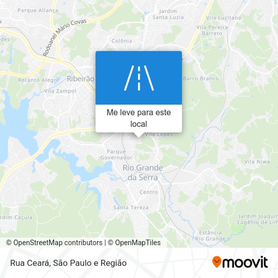 Rua Ceará mapa