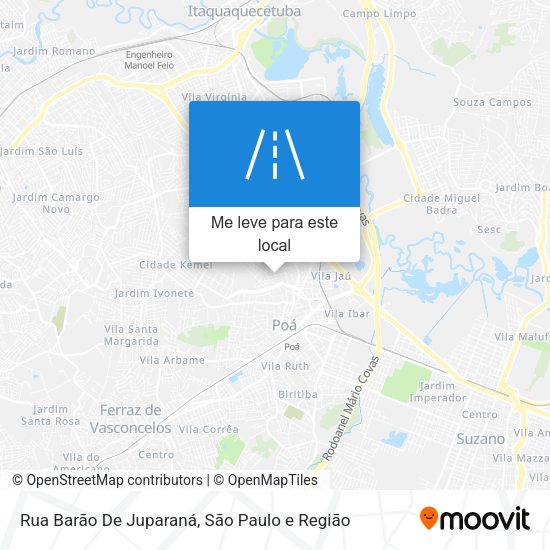 Rua Barão De Juparaná mapa