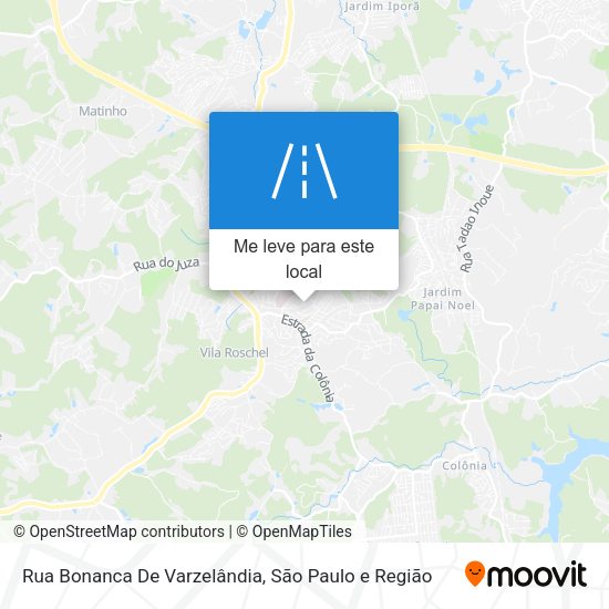 Rua Bonanca De Varzelândia mapa