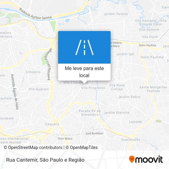 Rua Cantemir mapa