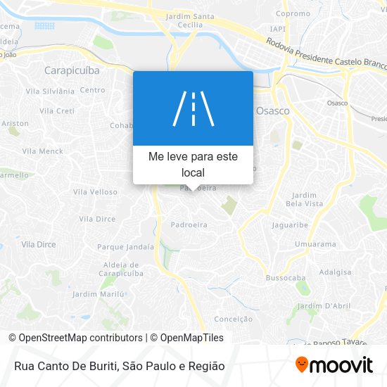 Rua Canto De Buriti mapa