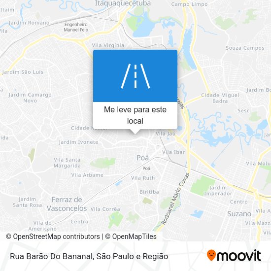 Rua Barão Do Bananal mapa
