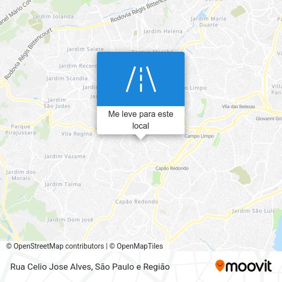 Rua Celio Jose Alves mapa