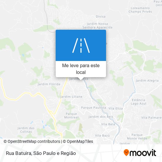 Rua Batuira mapa