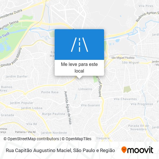 Rua Capitão Augustino Maciel mapa