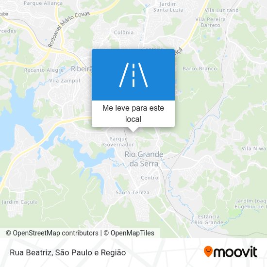 Rua Beatriz mapa