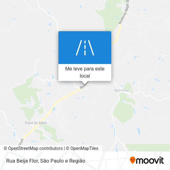 Rua Beija Flor mapa