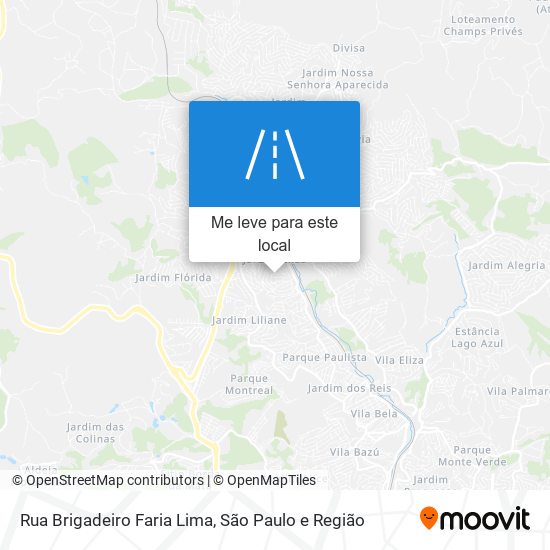 Rua Brigadeiro Faria Lima mapa