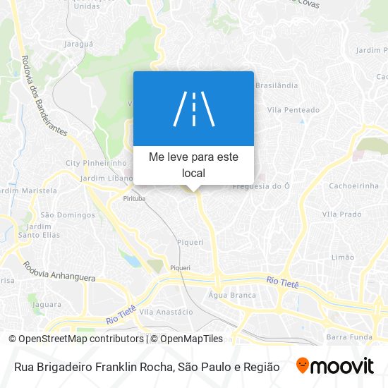 Rua Brigadeiro Franklin Rocha mapa