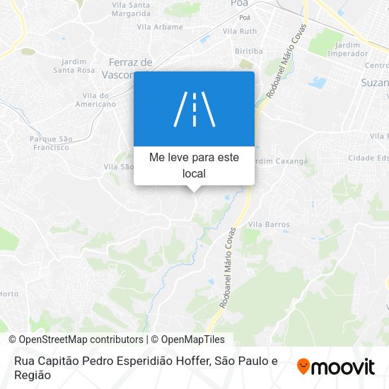 Rua Capitão Pedro Esperidião Hoffer mapa