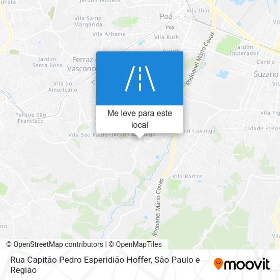 Rua Capitão Pedro Esperidião Hoffer mapa