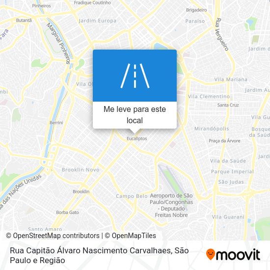 Rua Capitão Álvaro Nascimento Carvalhaes mapa