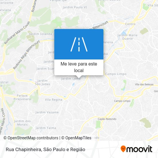 Rua Chapinheira mapa