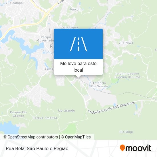 Rua Bela mapa