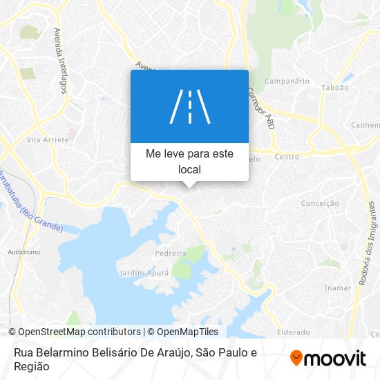 Rua Belarmino Belisário De Araújo mapa