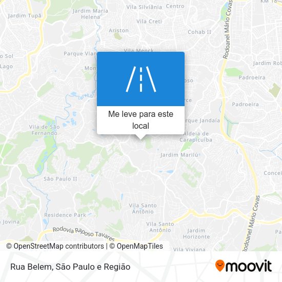 Rua Belem mapa