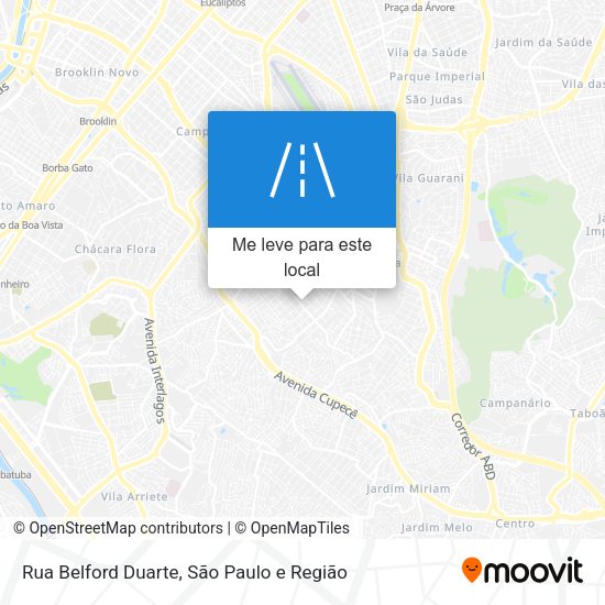 Rua Belford Duarte mapa