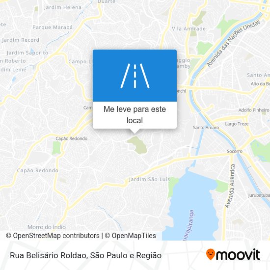 Rua Belisário Roldao mapa