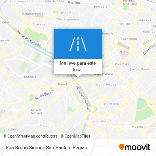 Rua Bruno Simoni mapa