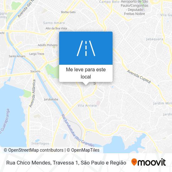 Rua Chico Mendes, Travessa 1 mapa