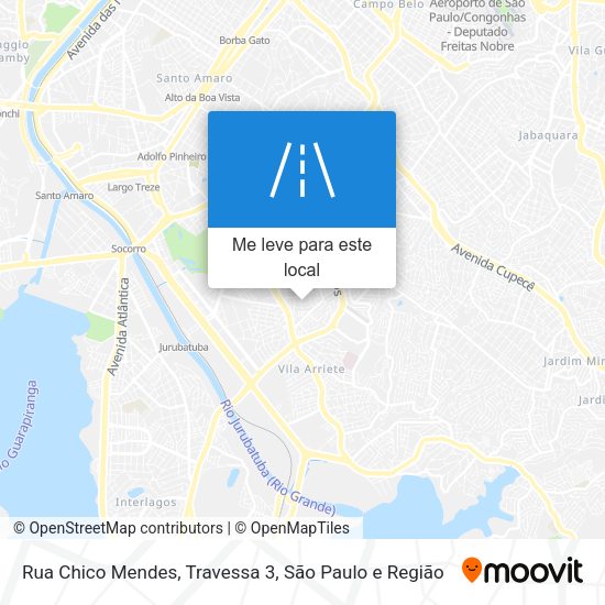 Rua Chico Mendes, Travessa 3 mapa
