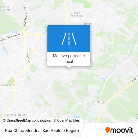 Rua Chico Mendes mapa
