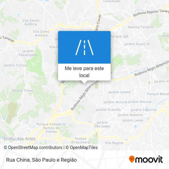 Rua China mapa