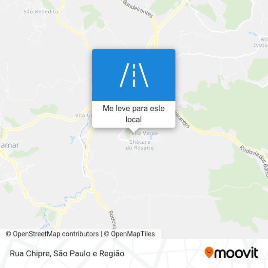 Rua Chipre mapa