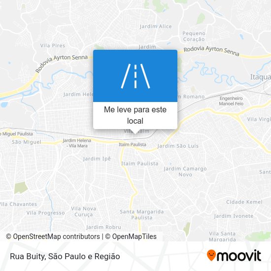 Rua Buity mapa