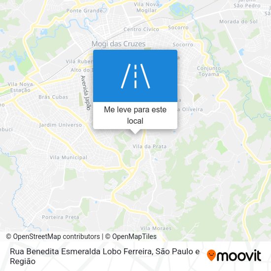 Rua Benedita Esmeralda Lobo Ferreira mapa