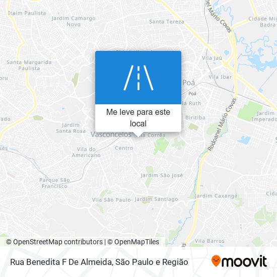 Rua Benedita F De Almeida mapa