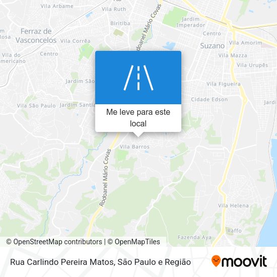 Rua Carlindo Pereira Matos mapa