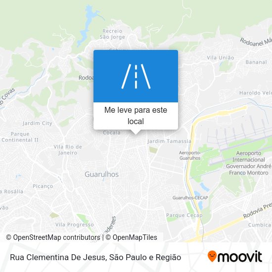 Rua Clementina De Jesus mapa
