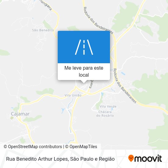 Rua Benedito Arthur Lopes mapa