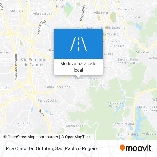 Rua Cinco De Outubro mapa