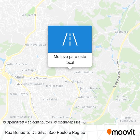 Rua Benedito Da Silva mapa